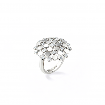 CHAUMET SNOWFLAKE HONEYCOMB RING